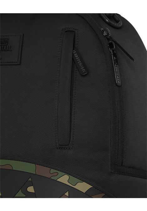 Zaino con shark SPRAYGROUND | 910B9331NSZSHARK CENTRAL BLACK NYLON CAMO